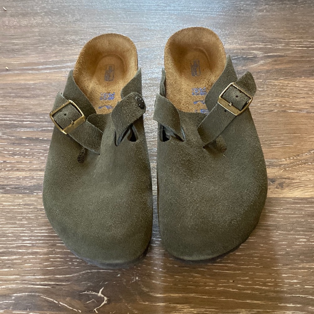 Green Birkenstock Mule